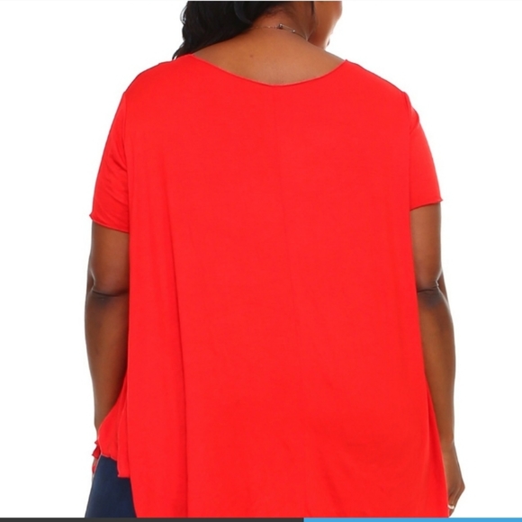 HP 3/29/20🎉🎉🎉🎉🥂 Red flowy tunic top 3x - Picture 3 of 5